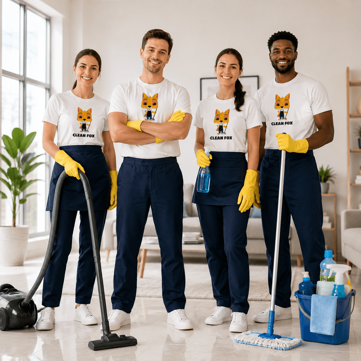 Clean Fox professional cleaning team